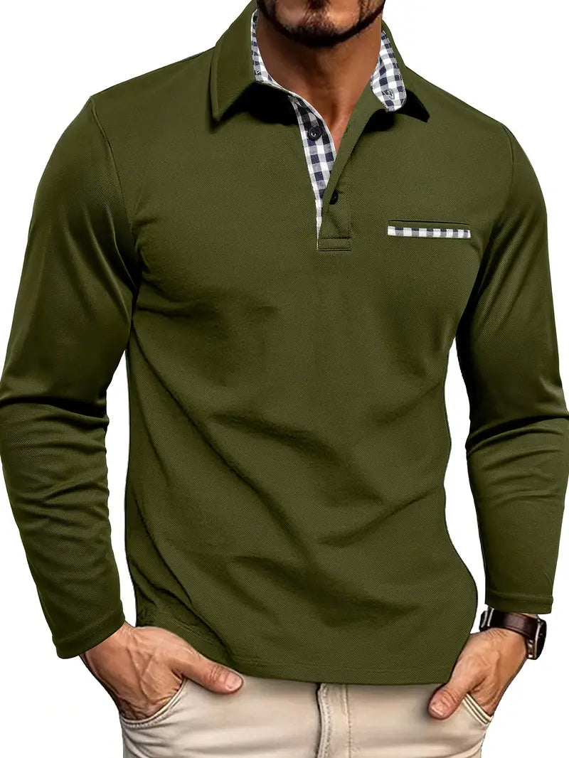 Mico | Poloshirt med lange ærmer