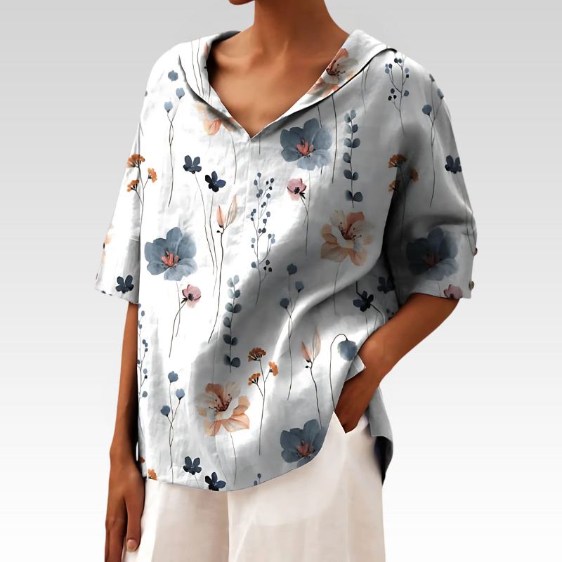 Andrea | Elegant Top med V-udskæring