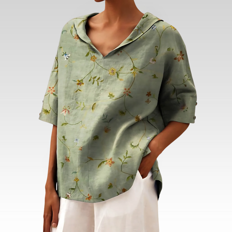 Andrea | Elegant Top med V-udskæring
