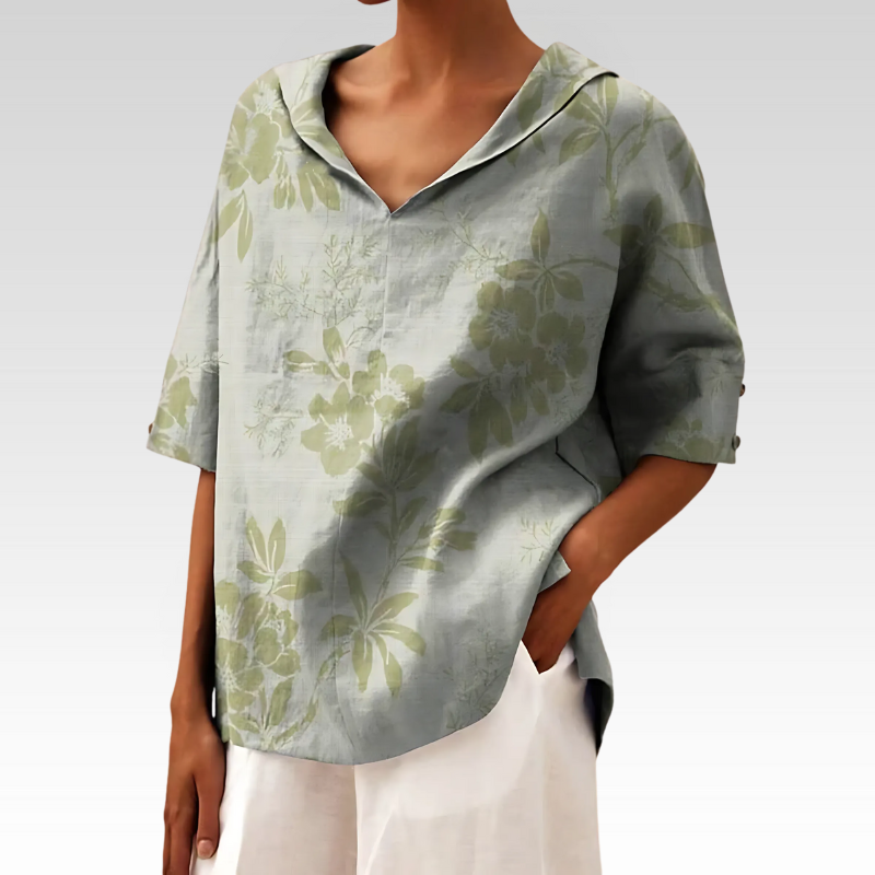 Andrea | Elegant Top med V-udskæring