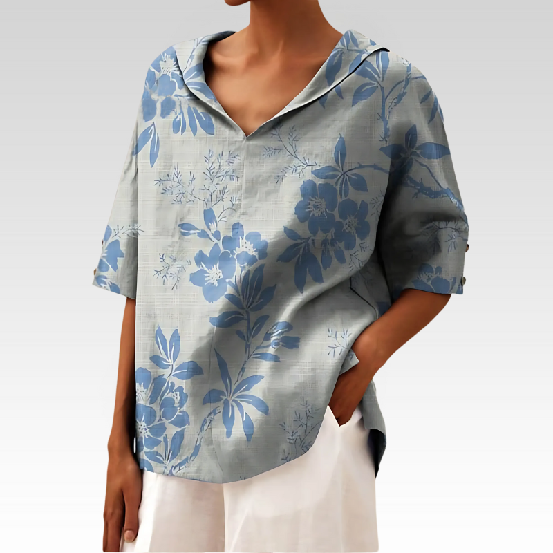 Andrea | Elegant Top med V-udskæring