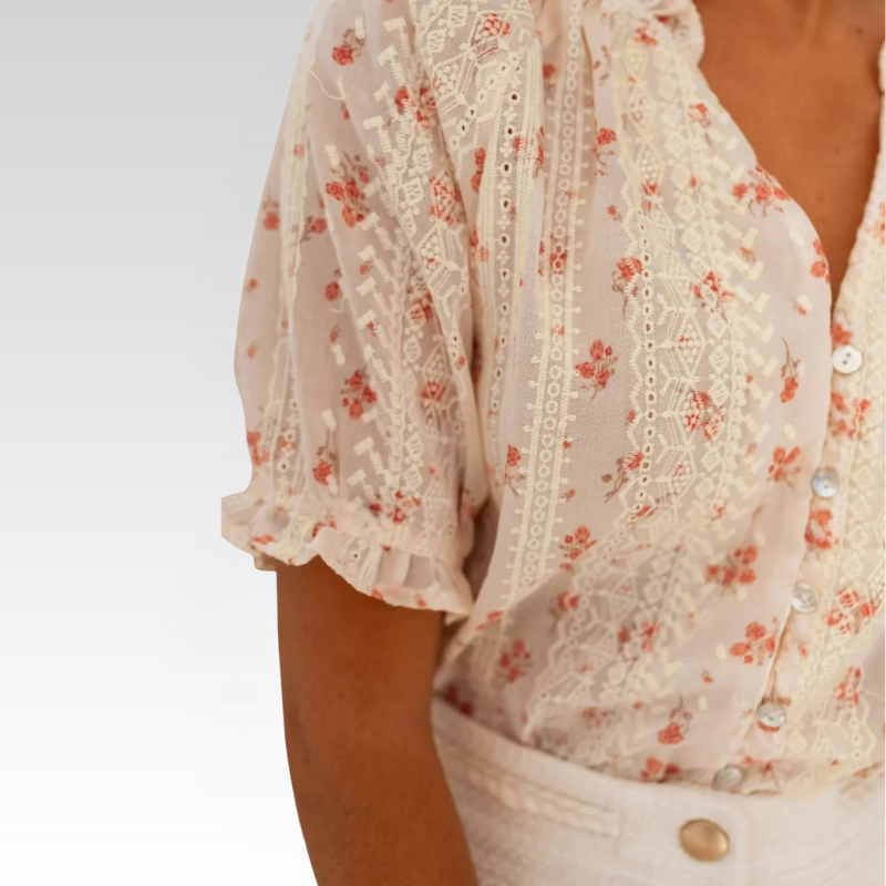 PAULA | Blomsterbluse med sommerlig charme