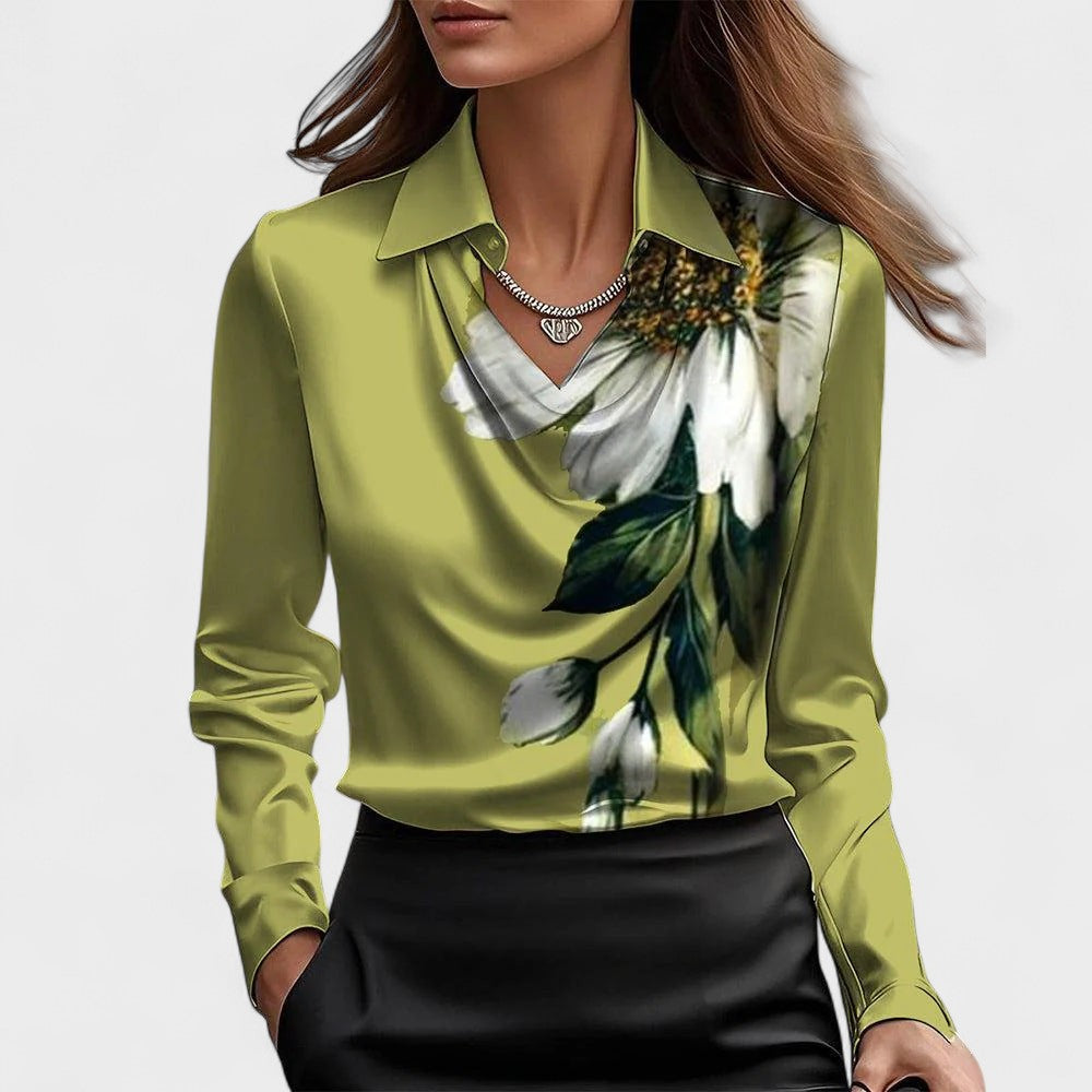 HANNAH | Elegant satinbluse