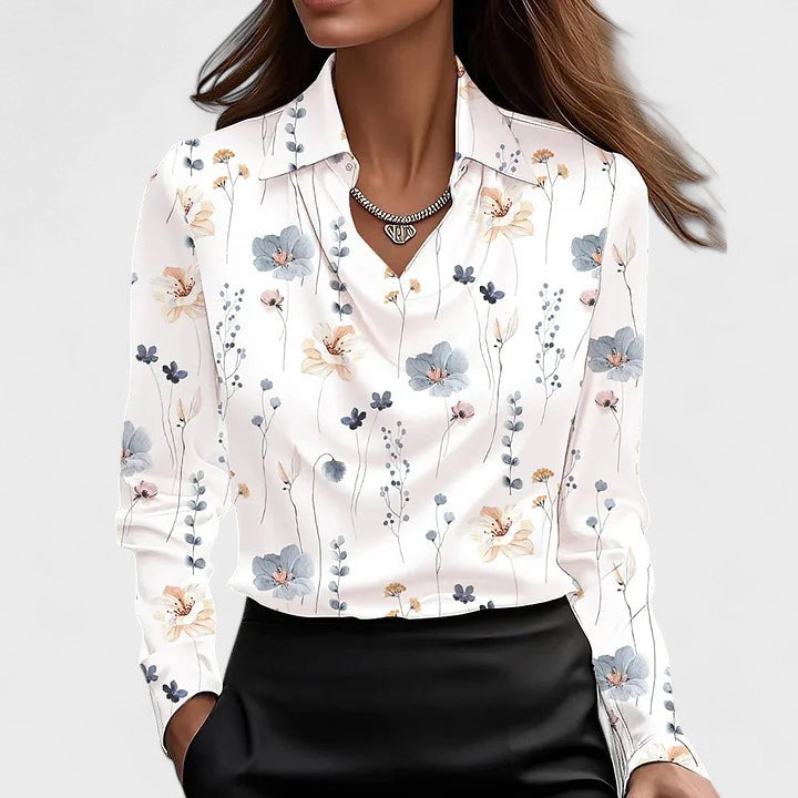 HANNAH | Elegant satinbluse