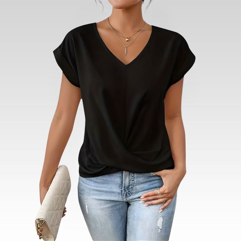 MIA | CASUAL T-SHIRT WITH V-NECK