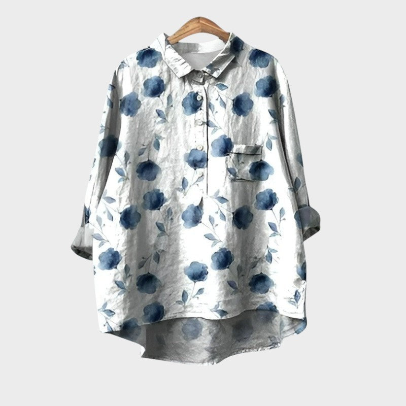 Emma | Klassisk Blomster Bluse