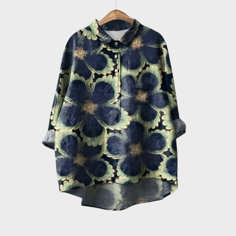 Emma | Klassisk Blomster Bluse