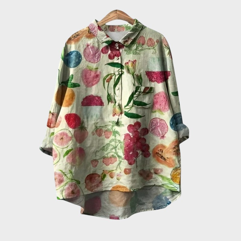 Emma | Klassisk Blomster Bluse