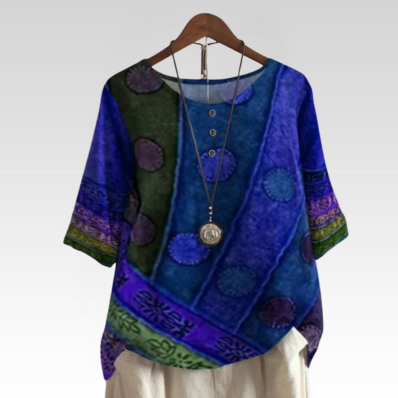 ANDREA | Bohemefarvet top