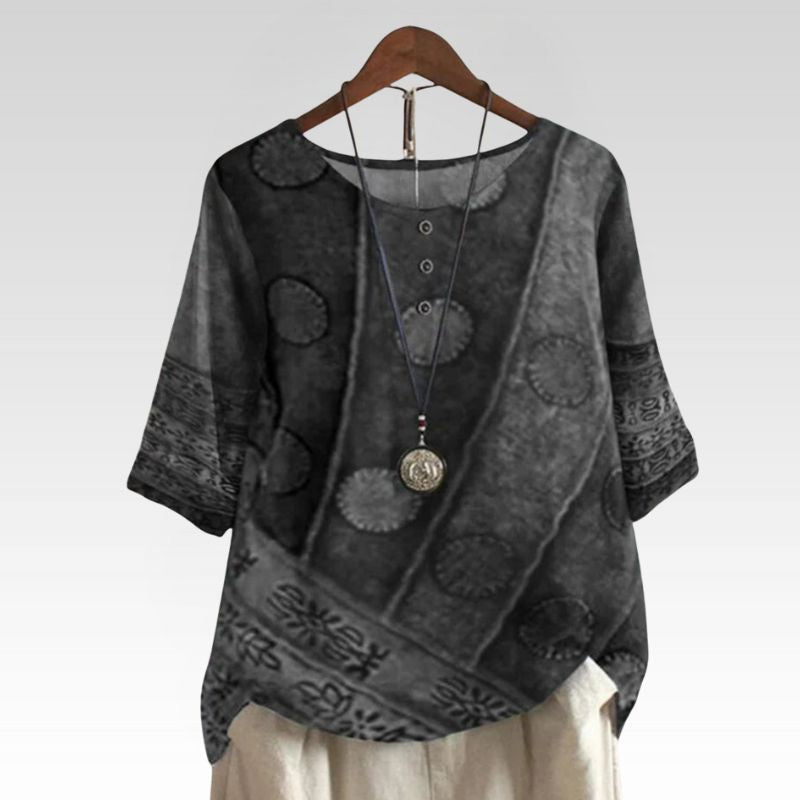 ANDREA | Bohemefarvet top