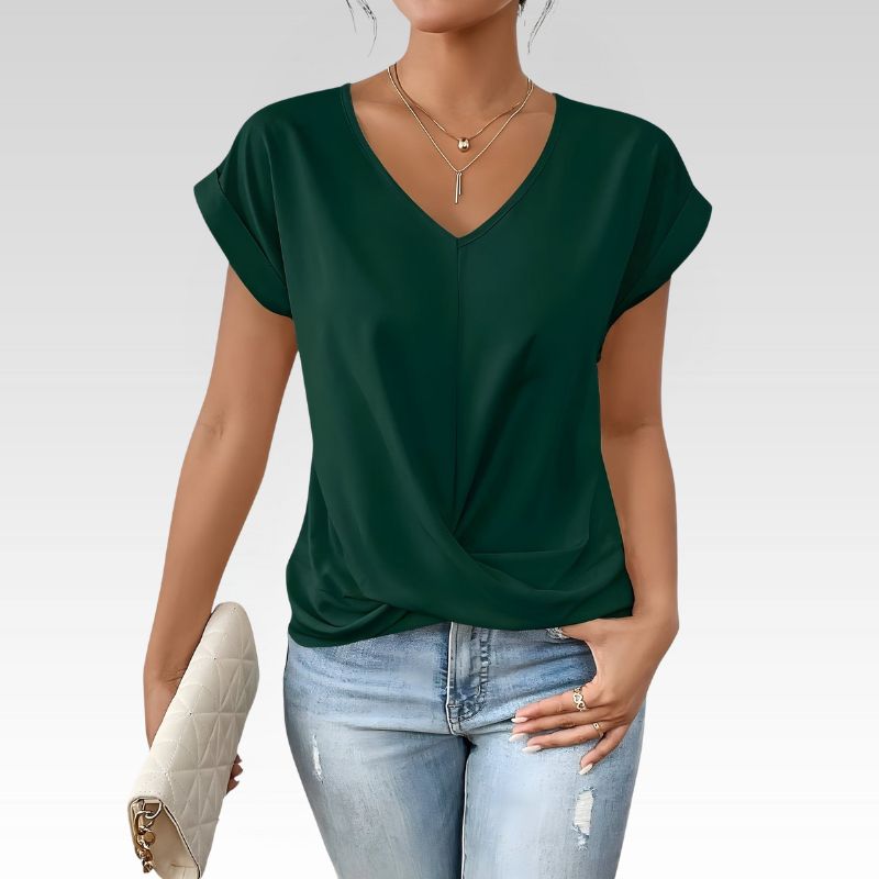 MIA | CASUAL T-SHIRT WITH V-NECK