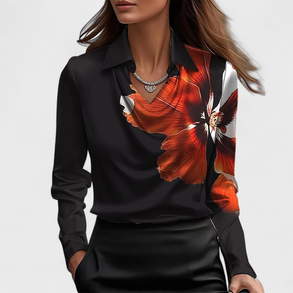HANNAH | Elegant satinbluse