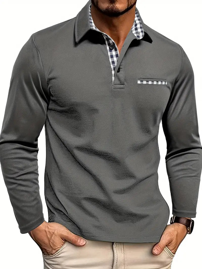 Mico | Poloshirt med lange ærmer