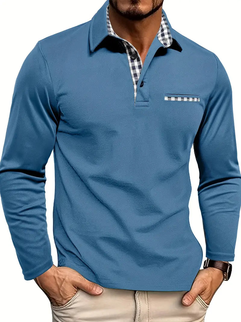 Mico | Poloshirt med lange ærmer