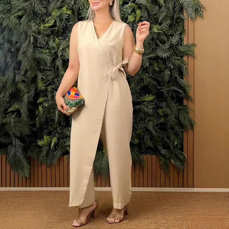 Inès | Elegant jumpsuit med V-udskæring
