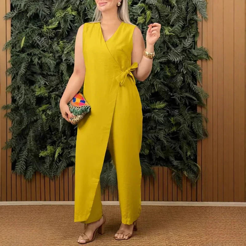 Inès | Elegant jumpsuit med V-udskæring